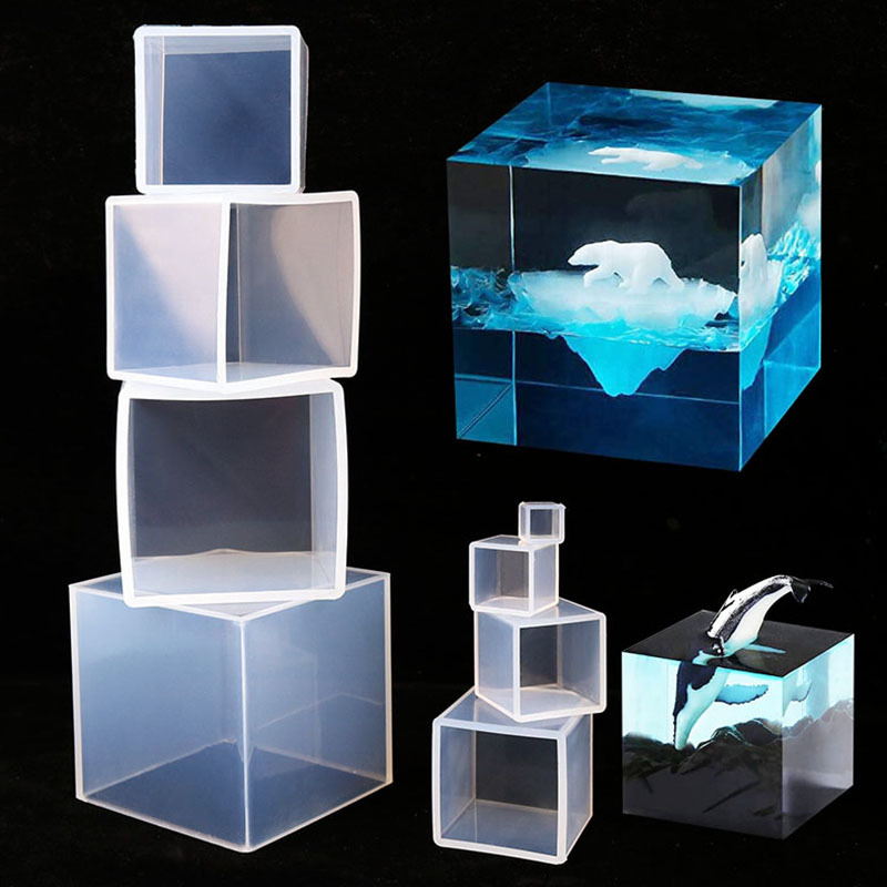 Cube Resin Mold, Clear Silicon - Resin Art Cube บทวิจารณ์และราคา