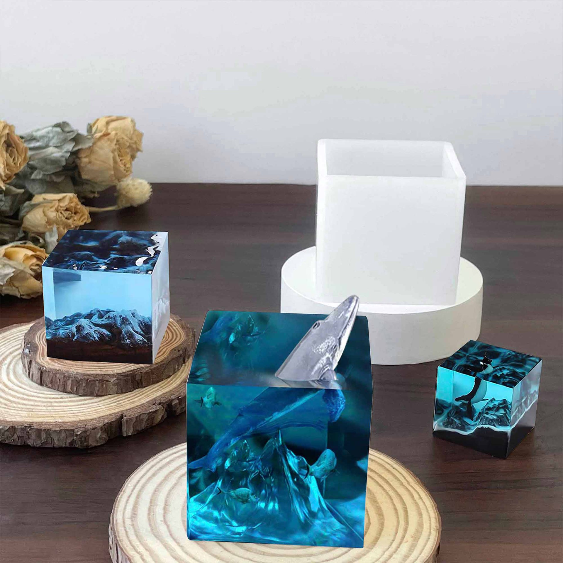 Cube Resin Mold, Clear Silicon - Resin Art Cube บทวิจารณ์และราคา