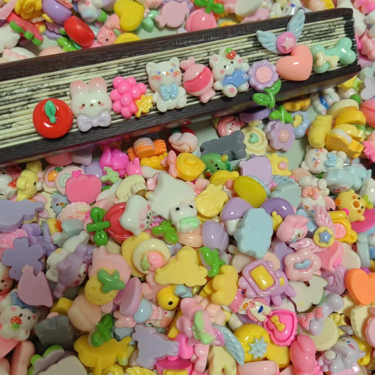 30/60Pcs Cute Resin Sweet Cand - Resin Art Earrings Material บทวิจารณ์และราคา