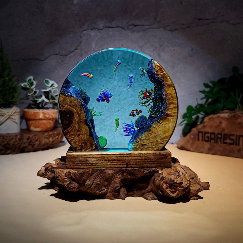 Ocean Aquarium Organism Resin  - Resin Art Decor บทวิจารณ์และราคา