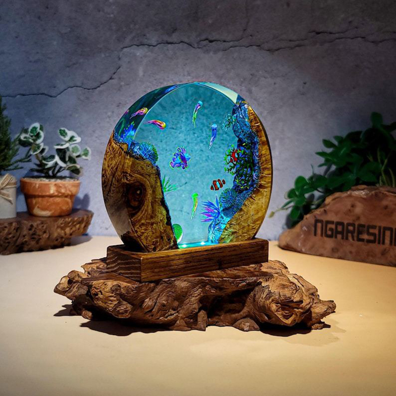 Ocean Aquarium Organism Resin  - Resin Art Decor บทวิจารณ์และราคา