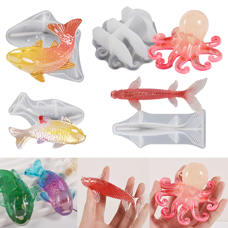 3D Koi Fish Shaped Epoxy Resin - Resin Art Letters บทวิจารณ์และราคา