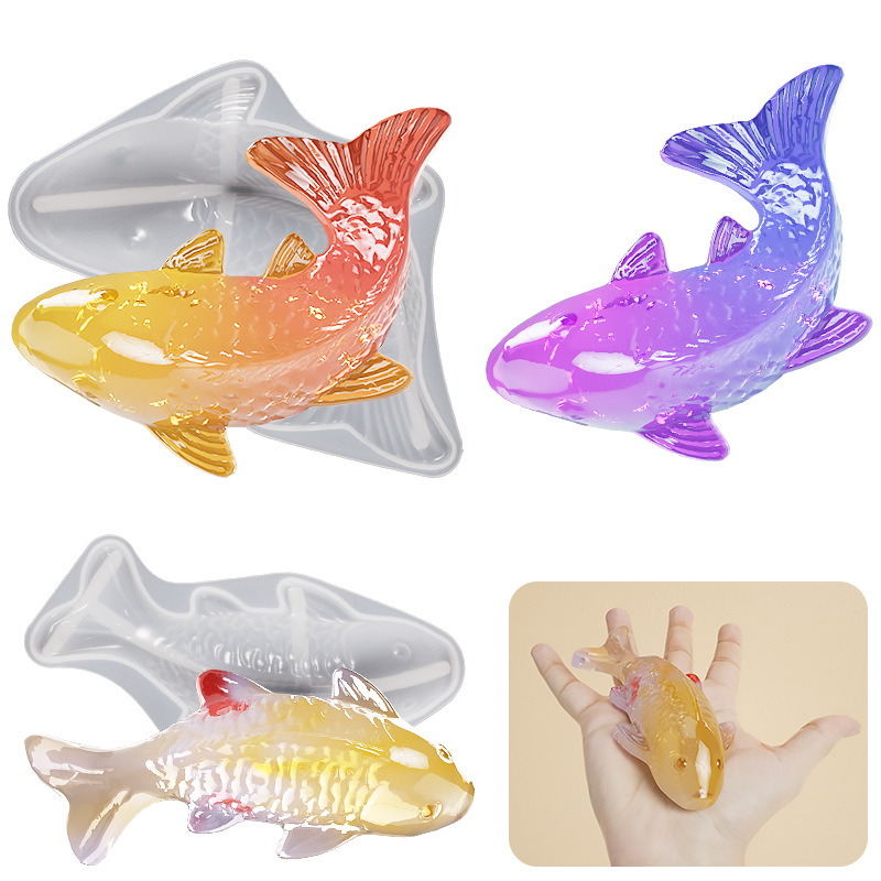 3D Koi Fish Shaped Epoxy Resin - Resin Art Letters บทวิจารณ์และราคา