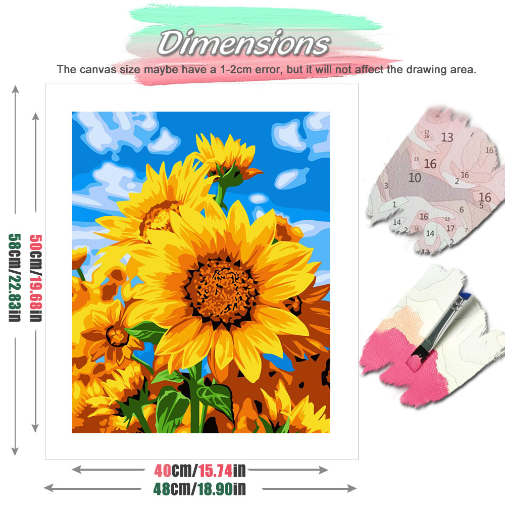 HUACAN Diy Oil Painting By Num - Resin Art On Canvas บทวิจารณ์และราคา