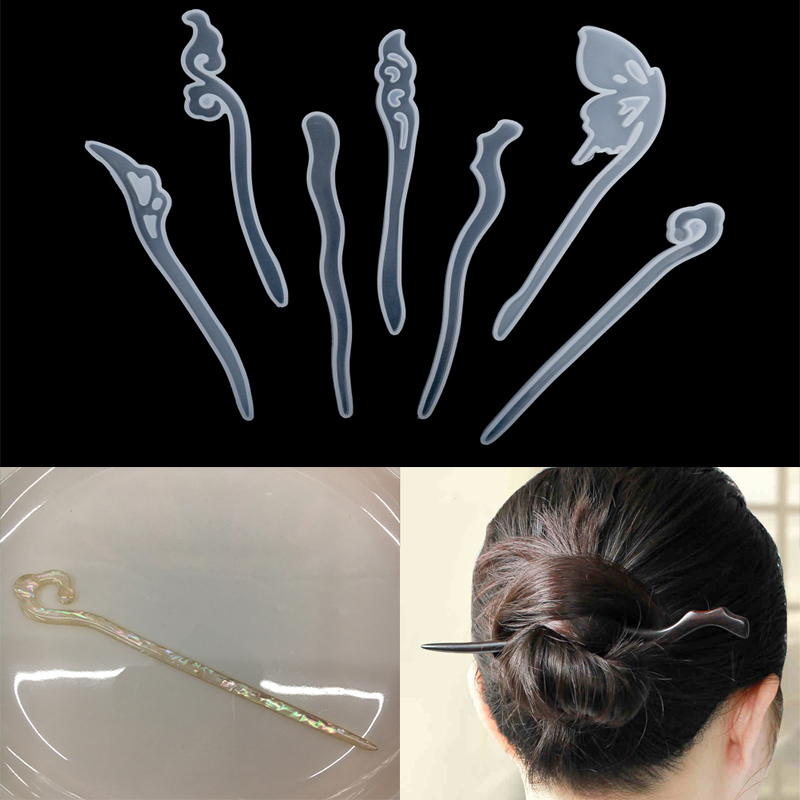 1Pcs Hairpin Hair Stick Silico - Resin Art Letters บทวิจารณ์และราคา