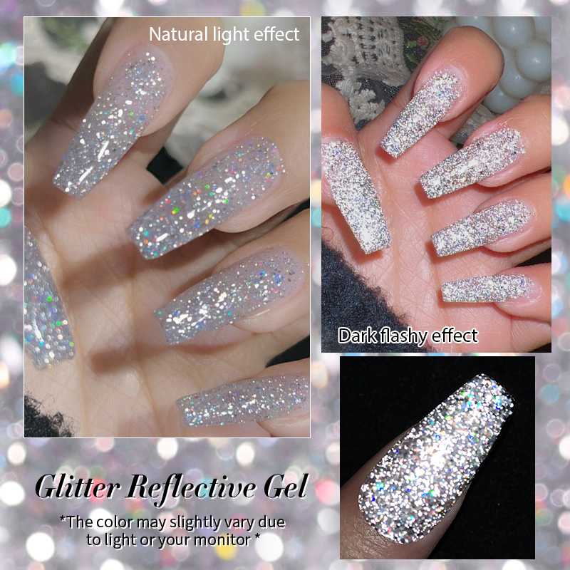 BORN PRETTY 10ml Sliver Reflec - Glitter Powder Resin บทวิจารณ์และราคา