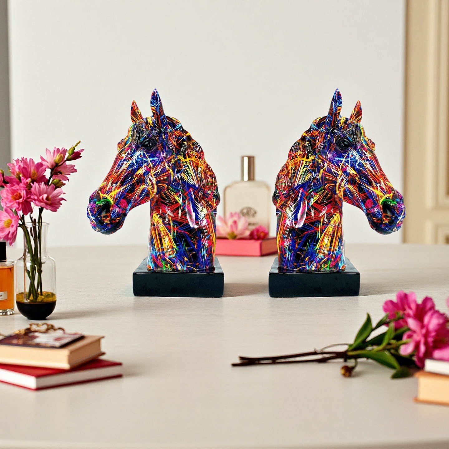 Creative Resin  Horse Head Orn - Resin Art Decor บทวิจารณ์และราคา