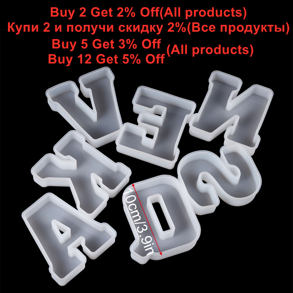 3Sizes A to Z Letter Silicone  - Resin Art Letters บทวิจารณ์และราคา