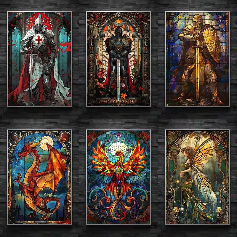 Fantasy Stained Glass Poster P - Resin Art Painting บทวิจารณ์และราคา