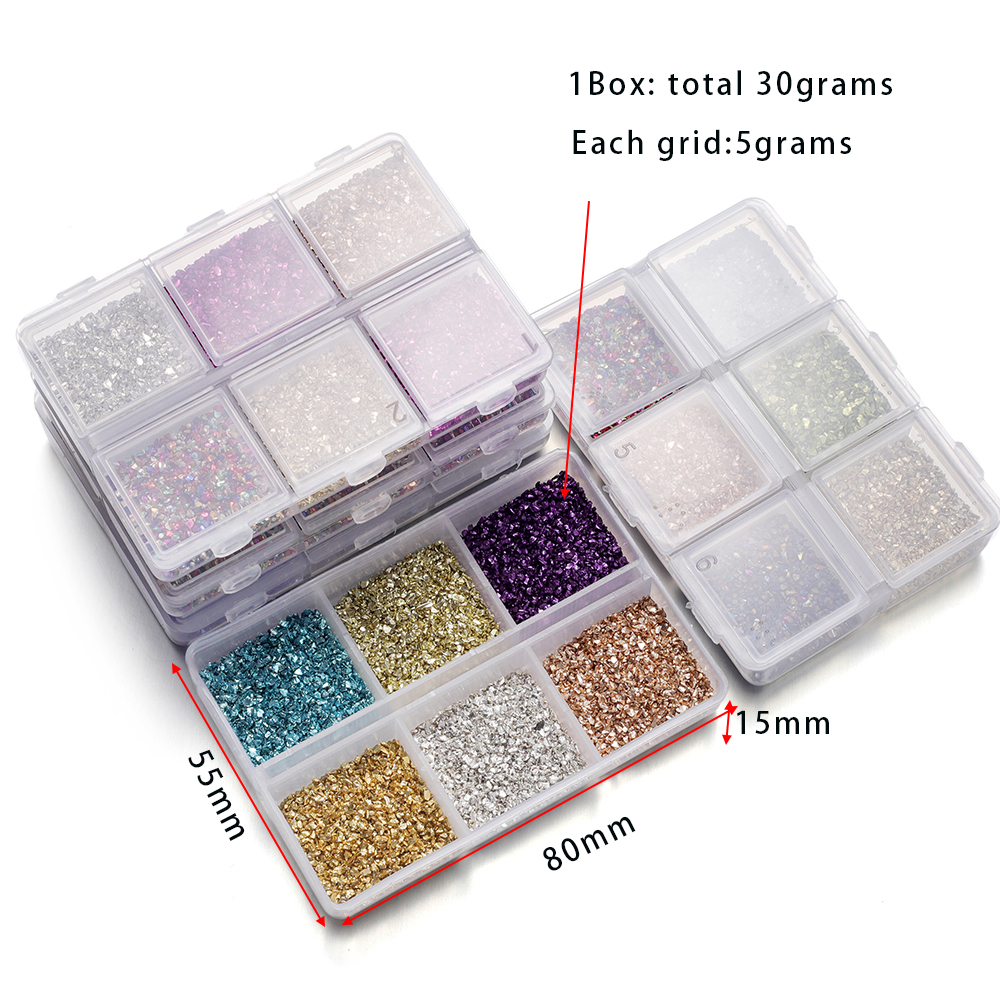 30g Broken Glass Stones Epoxy  - Resin Art Letters บทวิจารณ์และราคา