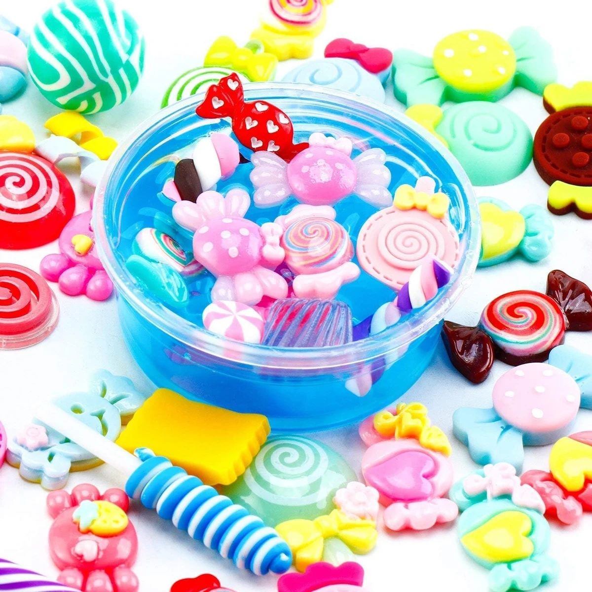 30pcs Random Candy Slime Charm - Resin Art Calligraphy บทวิจารณ์และราคา