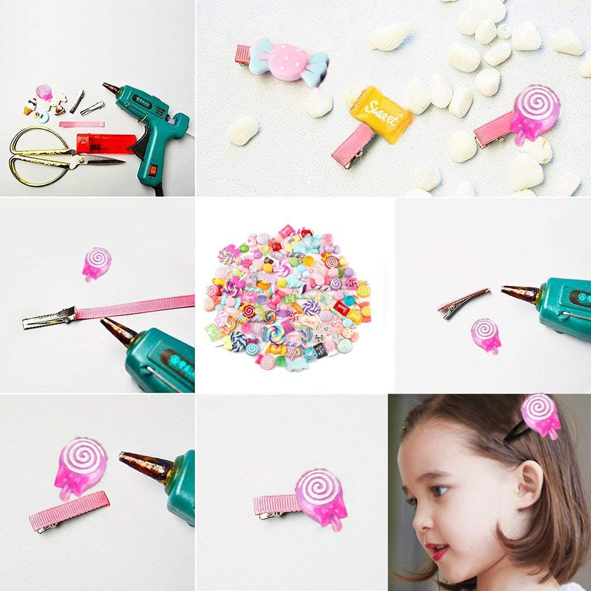30pcs Random Candy Slime Charm - Resin Art Calligraphy บทวิจารณ์และราคา