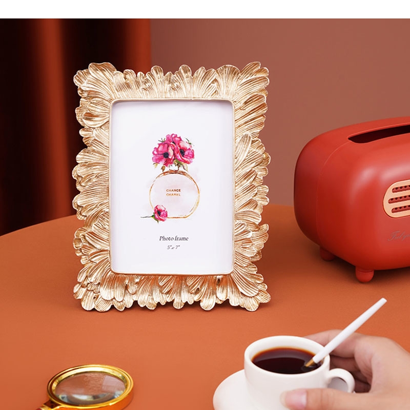 Golden/Silver Leaf Picture Fra - Resin Art Aesthetic บทวิจารณ์และราคา