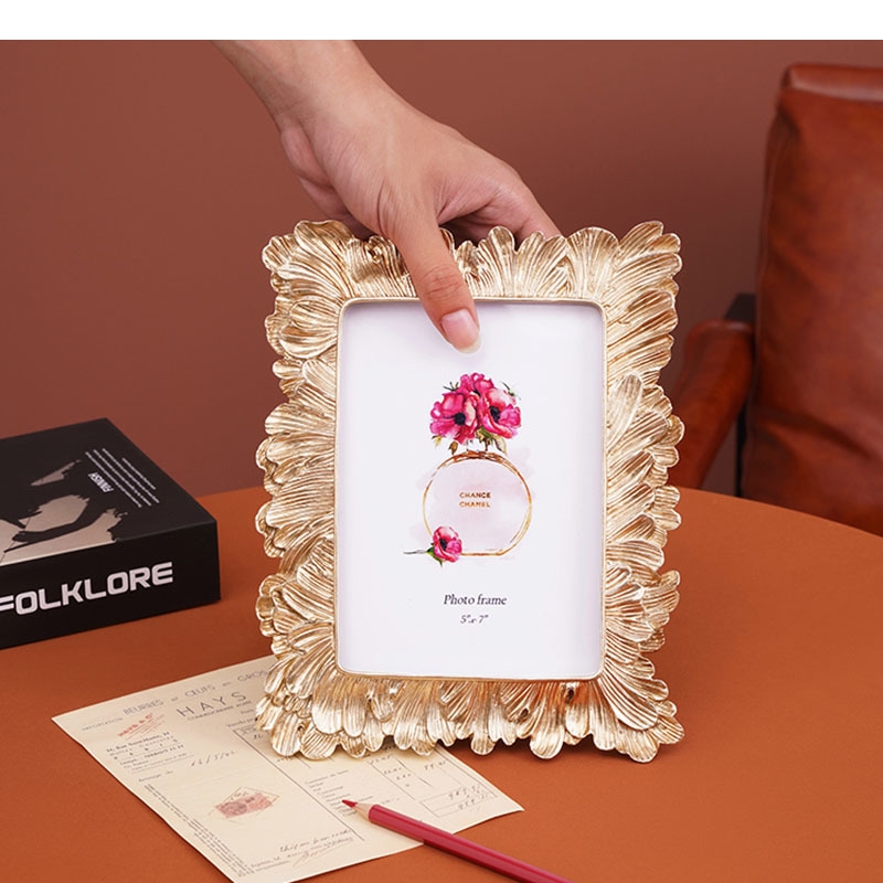 Golden/Silver Leaf Picture Fra - Resin Art Aesthetic บทวิจารณ์และราคา
