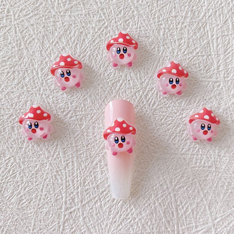 2/10/20pcs Kirby Nail Charms 3 - Resin Art Decor บทวิจารณ์และราคา