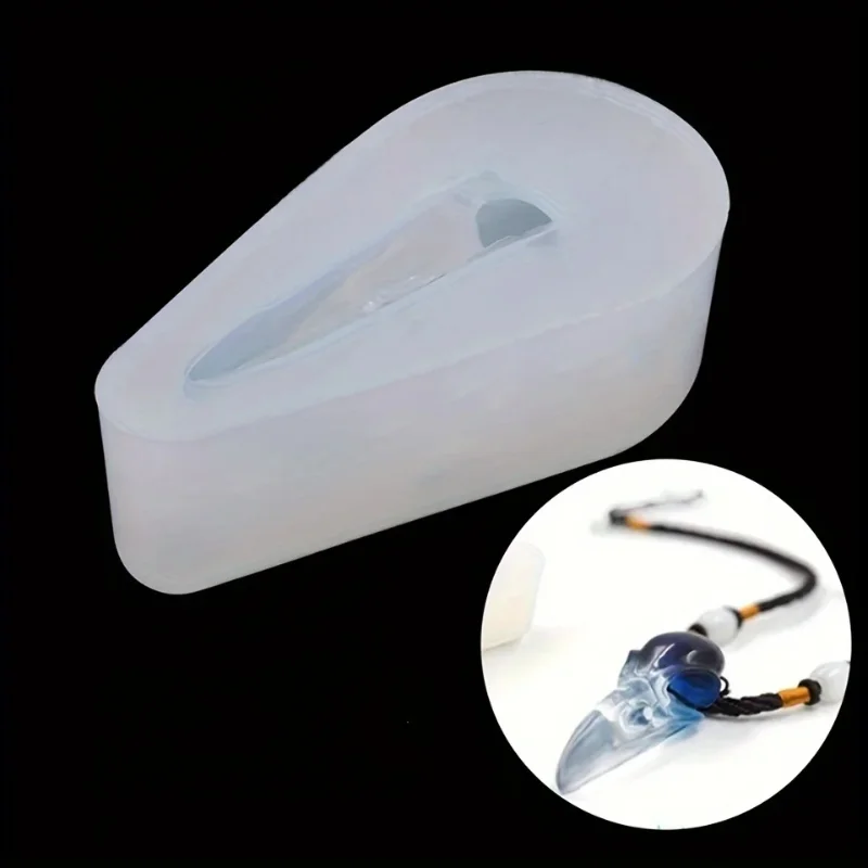 1 Pack Small 3D Crow Skull Sil - Resin Art And Jewelry บทวิจารณ์และราคา