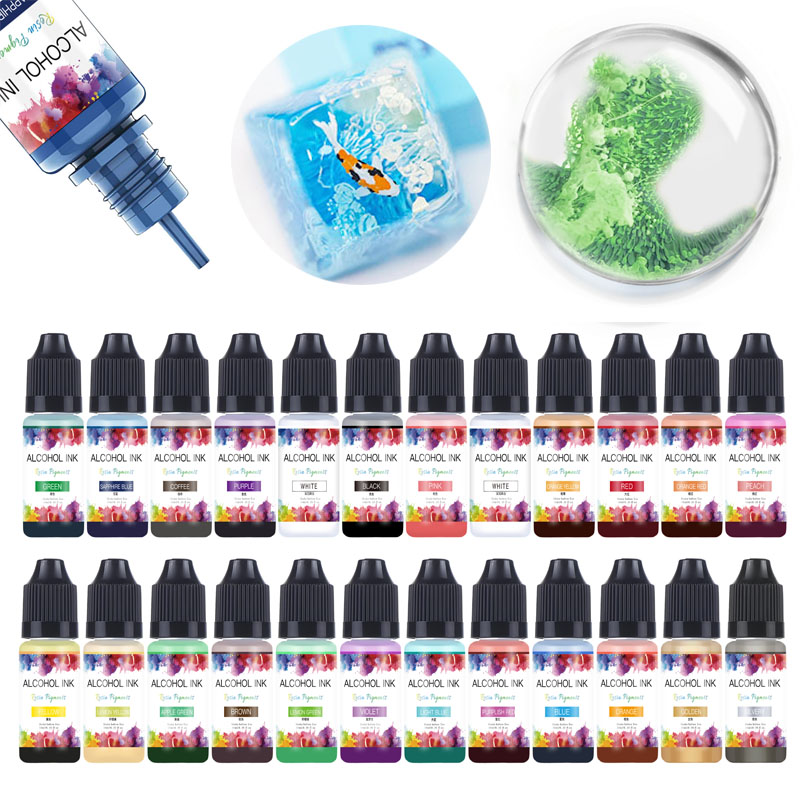 10ml Art Ink Alcohol Resin Pig - Resin Art Alcohol Ink บทวิจารณ์และราคา