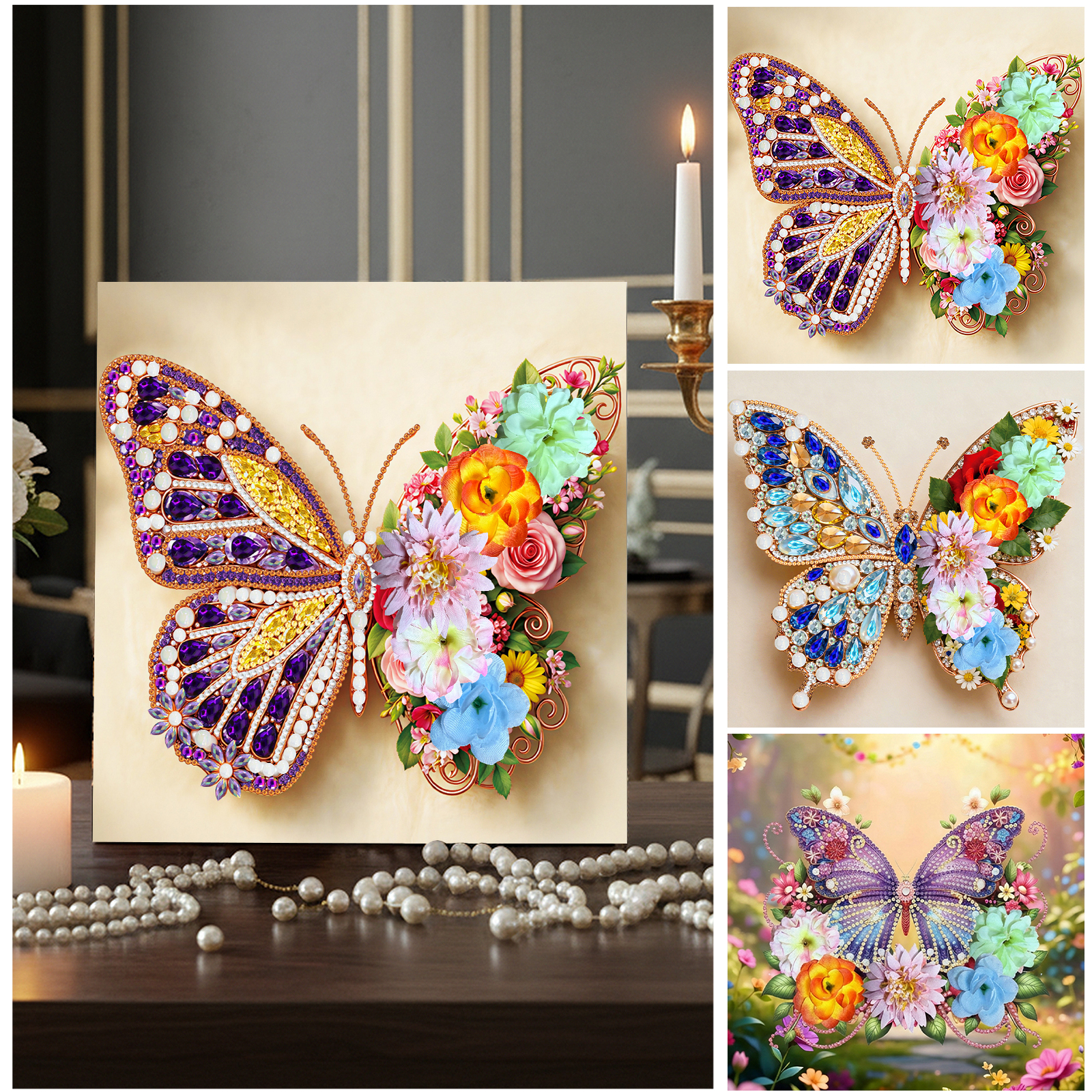 Butterfly DIY Diamonds Dots Ge - Resin Art Painting บทวิจารณ์และราคา