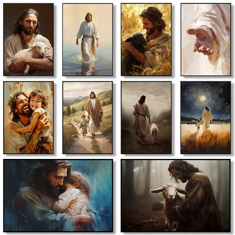 (2D canvas painting)Jesus Chri - Resin Art On Canvas บทวิจารณ์และราคา