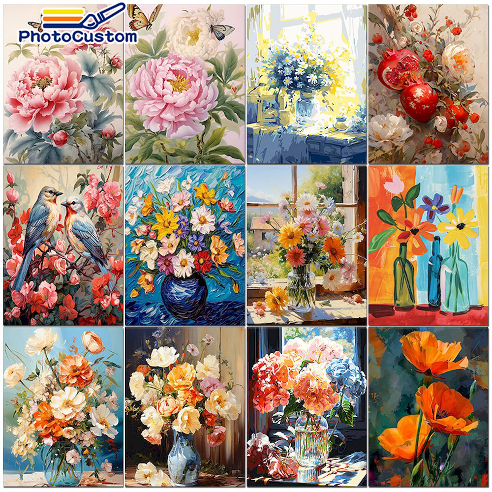 PhotoCustom Paintings By Numbe - Resin Art On Canvas บทวิจารณ์และราคา