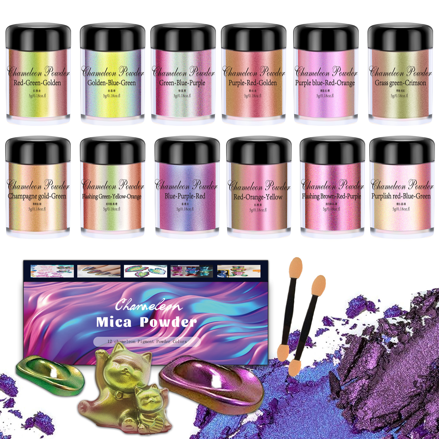 Mirror Chameleon Resin Pigment - Glitter Powder Resin บทวิจารณ์และราคา