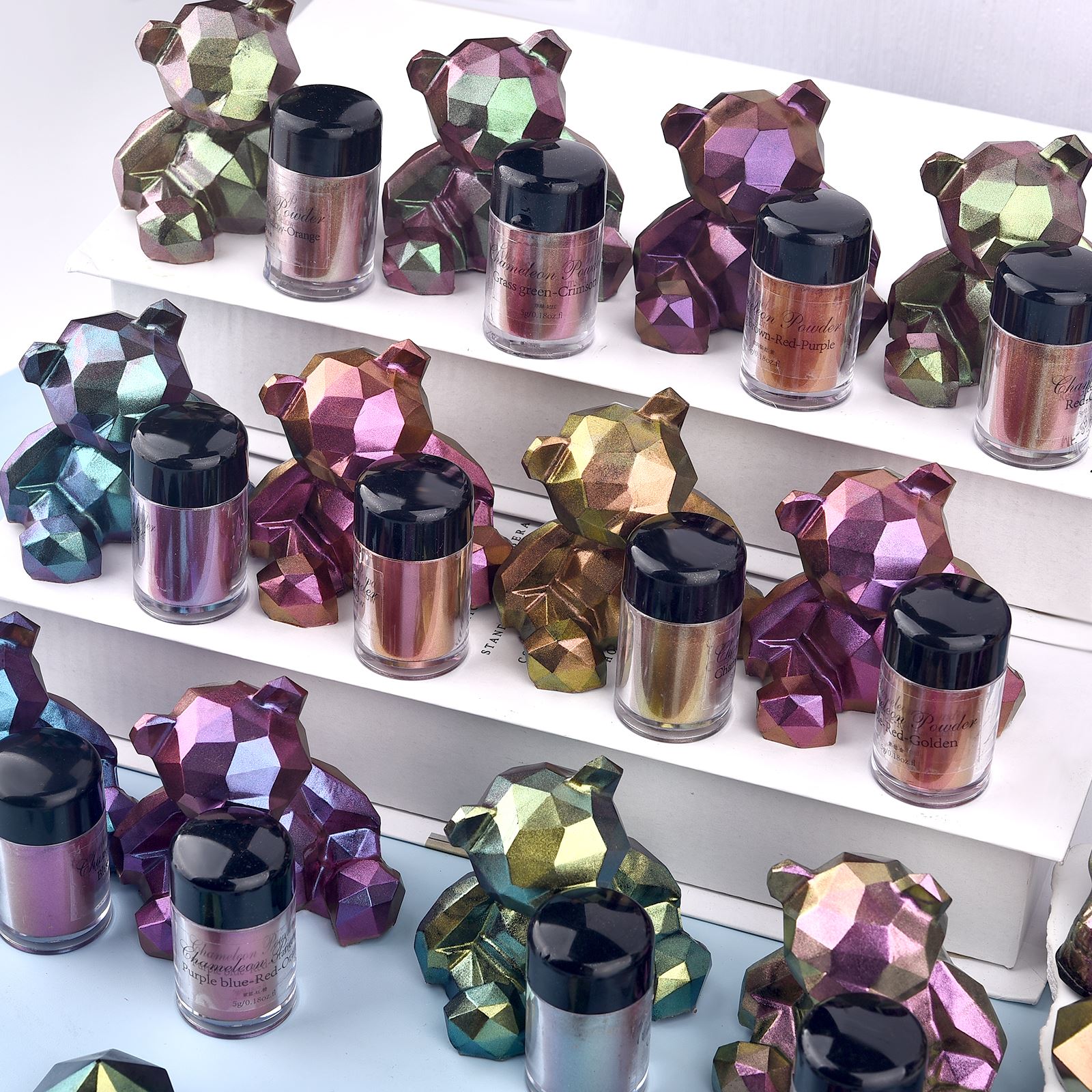 Mirror Chameleon Resin Pigment - Glitter Powder Resin บทวิจารณ์และราคา