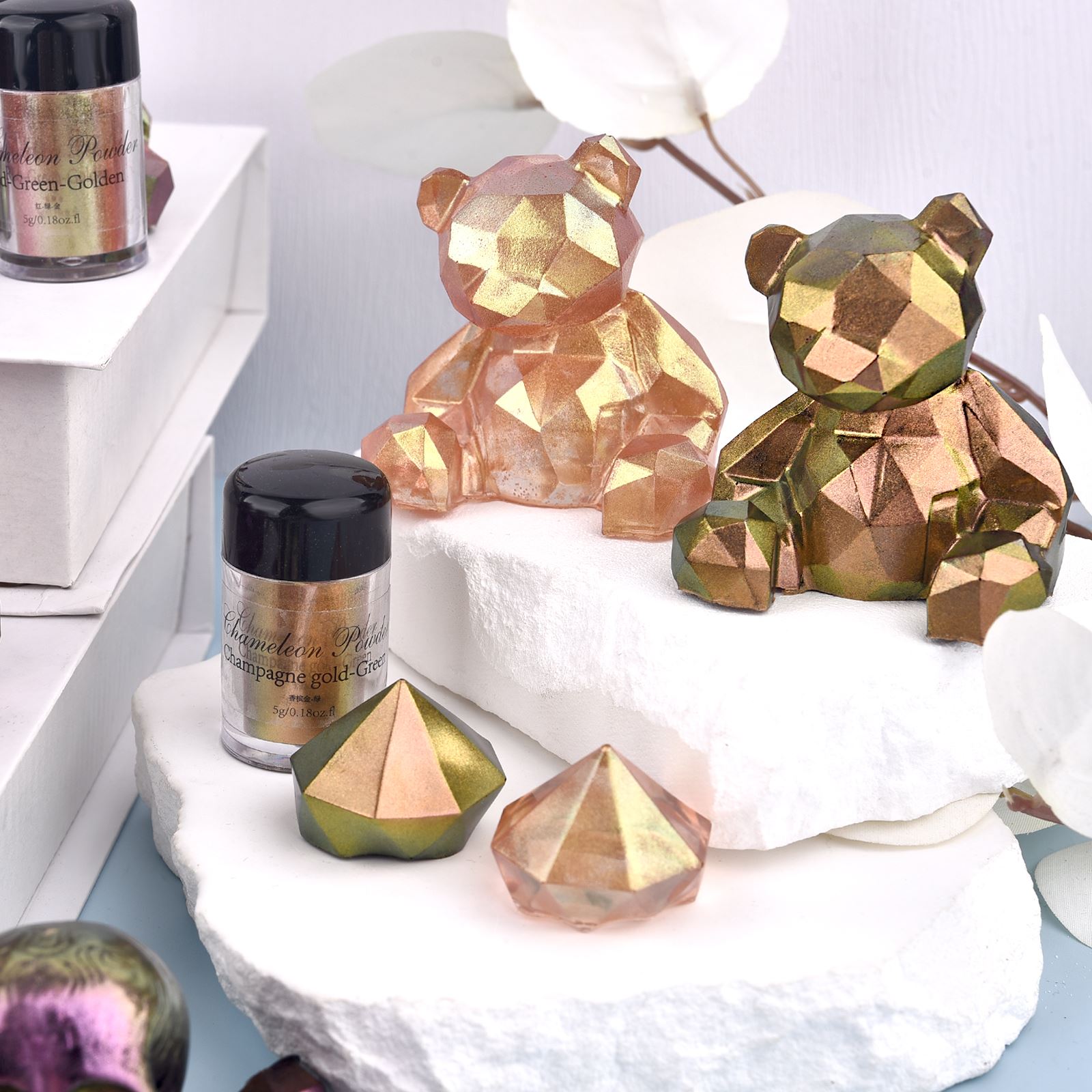 Mirror Chameleon Resin Pigment - Glitter Powder Resin บทวิจารณ์และราคา