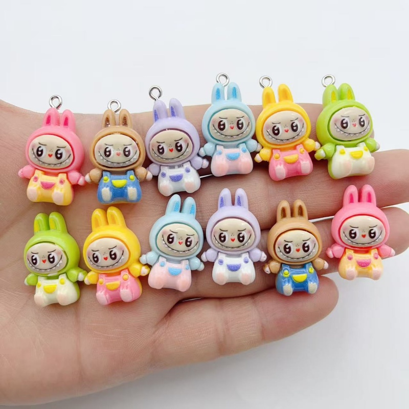 10Pcs Kawaii Rabbit Strawberry - Resin Art Calligraphy บทวิจารณ์และราคา