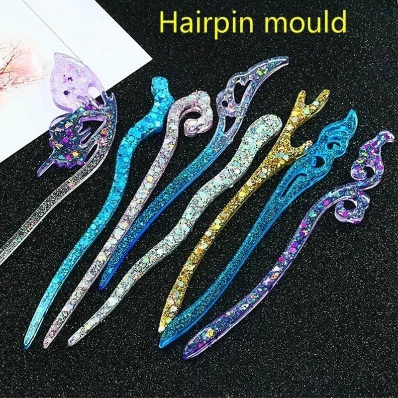 New Transparent Hairpin Silico - Resin Art Calligraphy บทวิจารณ์และราคา