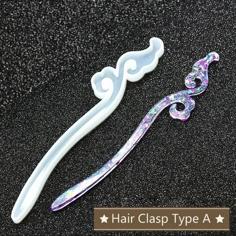 New Transparent Hairpin Silico - Resin Art Calligraphy บทวิจารณ์และราคา