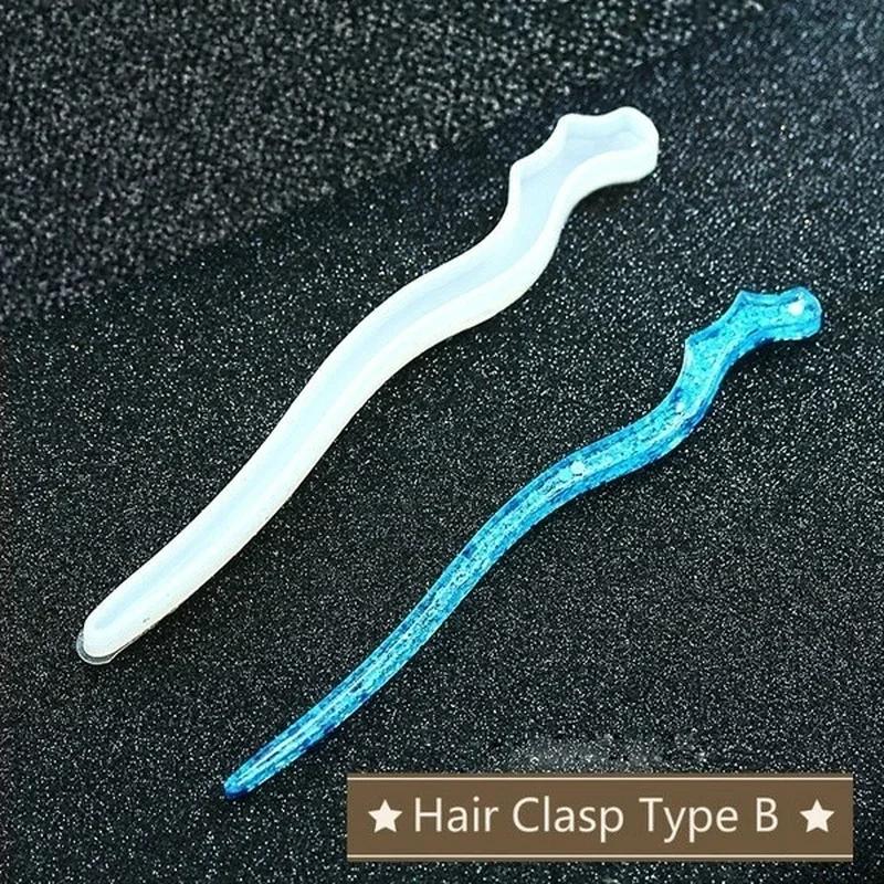 New Transparent Hairpin Silico - Resin Art Calligraphy บทวิจารณ์และราคา