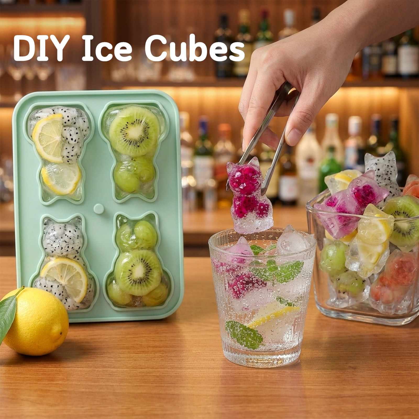 4 Cavity 3D Cat Shape Ice Make - Resin Art Cube บทวิจารณ์และราคา