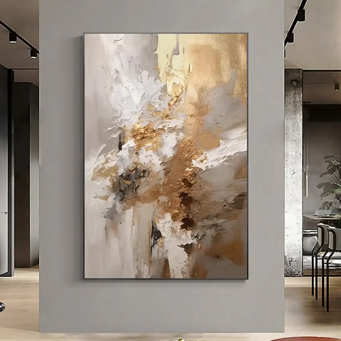Abstract Texture Oil Painting  - Resin Art On Canvas บทวิจารณ์และราคา