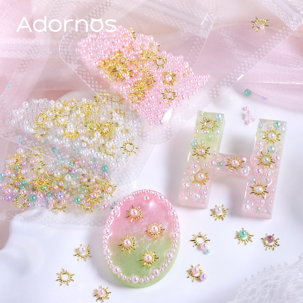 Mixed Size Pearl Beads Epoxy R - Resin Art Earrings Material บทวิจารณ์และราคา
