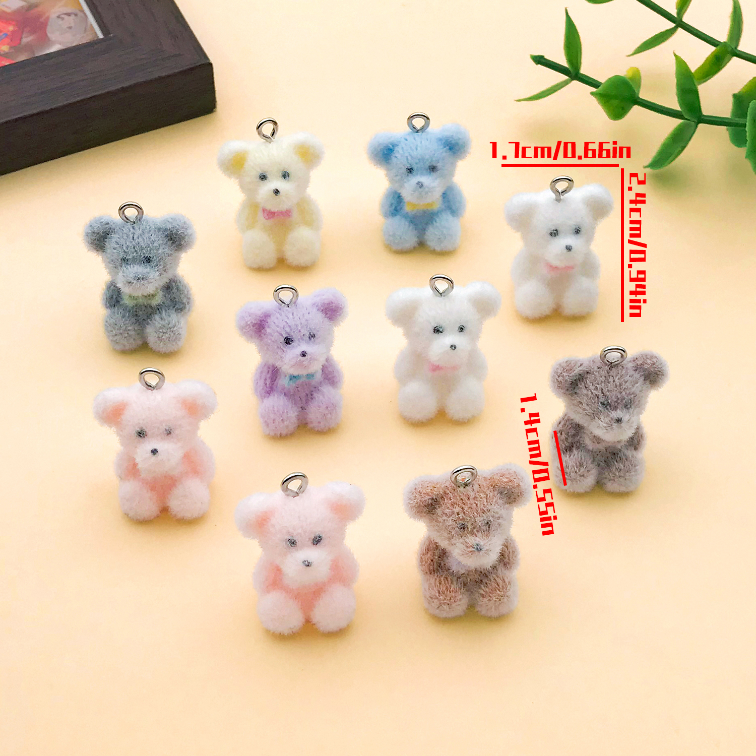 2/10pcs Resin Flocking Cute Li - Resin Art Calligraphy บทวิจารณ์และราคา