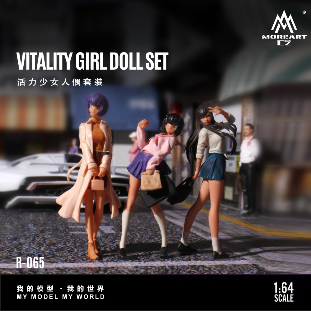More Art 1:64 Dynamic Girl Dol - Resin Art Decor บทวิจารณ์และราคา