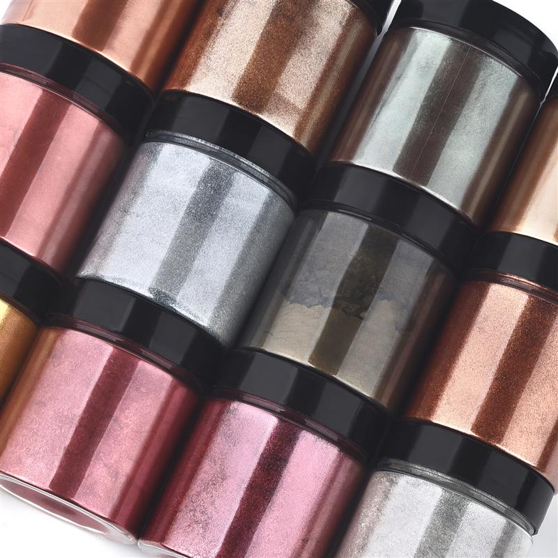 50g Shimmer Metallic Gold Silv - Resin Art Letters บทวิจารณ์และราคา