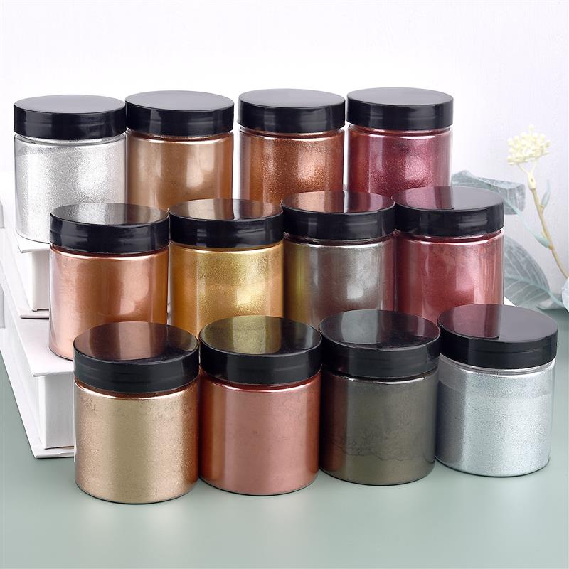 50g Shimmer Metallic Gold Silv - Resin Art Letters บทวิจารณ์และราคา