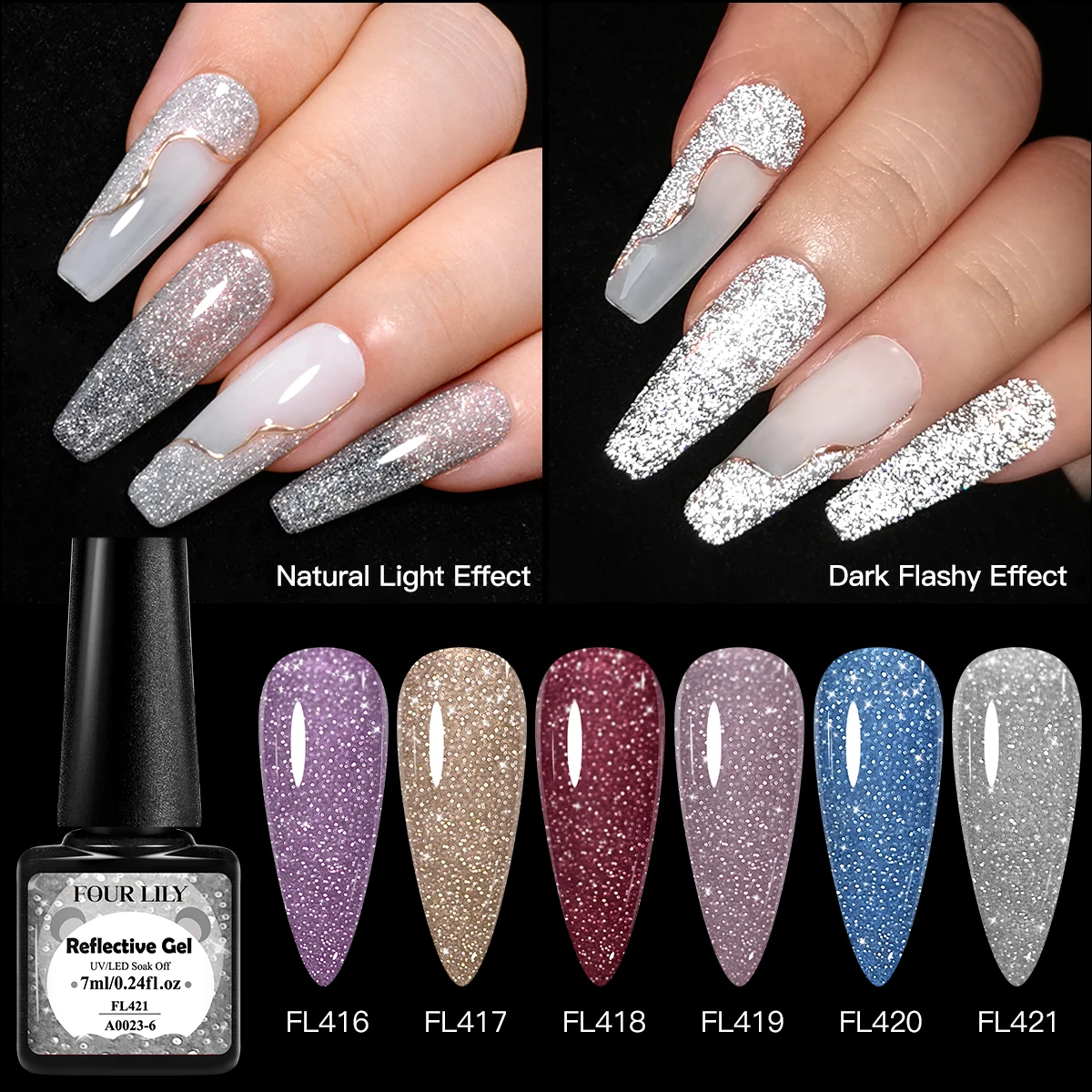 FOUR LILY 7ml Reflective Glitt - Glitter Powder Resin บทวิจารณ์และราคา
