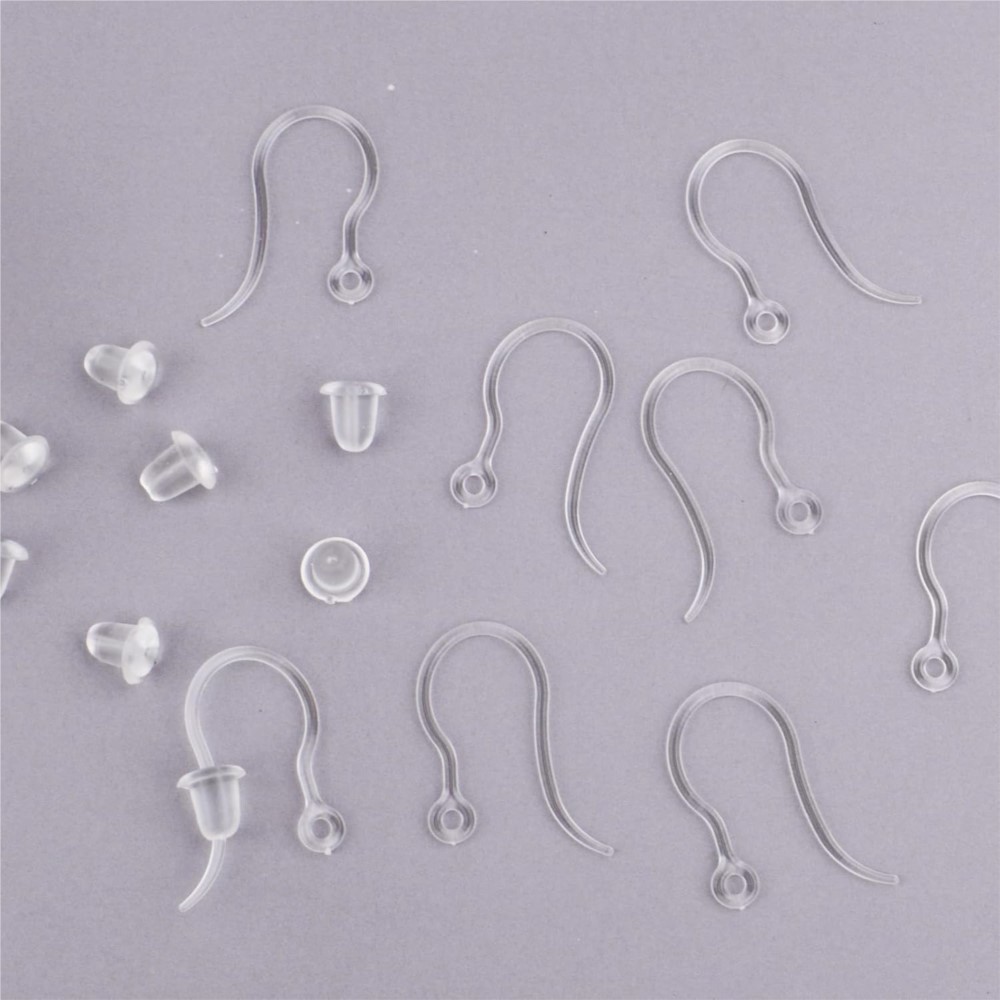 40pcs Clear Plastic Earring Ho - Resin Art Calligraphy บทวิจารณ์และราคา