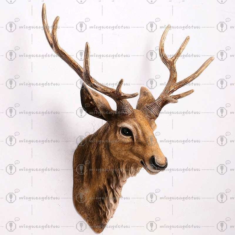 Faux Deer Head 17 inch Faux An - Resin Art Decor บทวิจารณ์และราคา