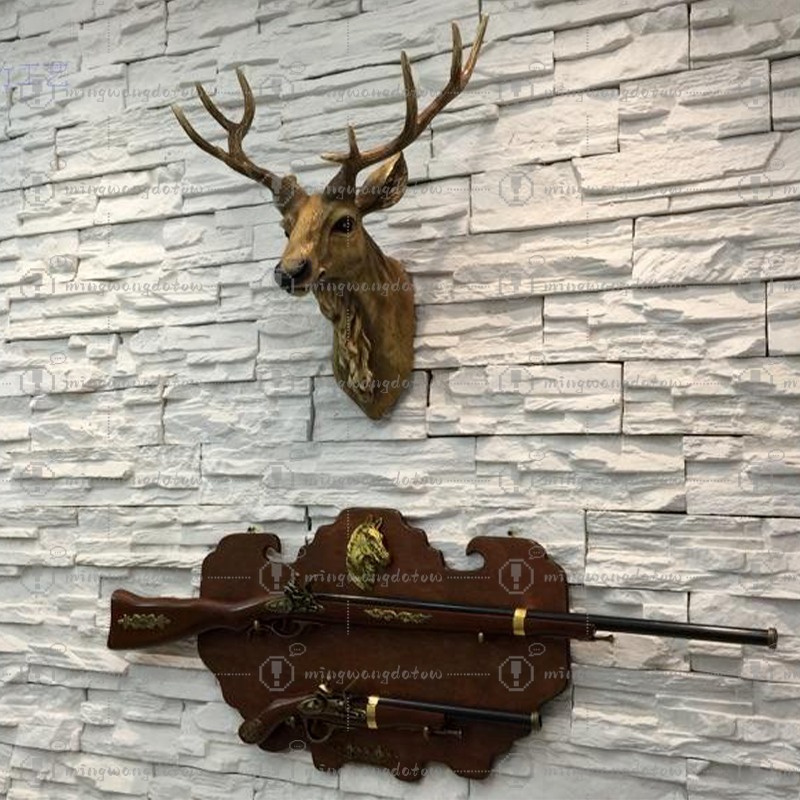 Faux Deer Head 17 inch Faux An - Resin Art Decor บทวิจารณ์และราคา