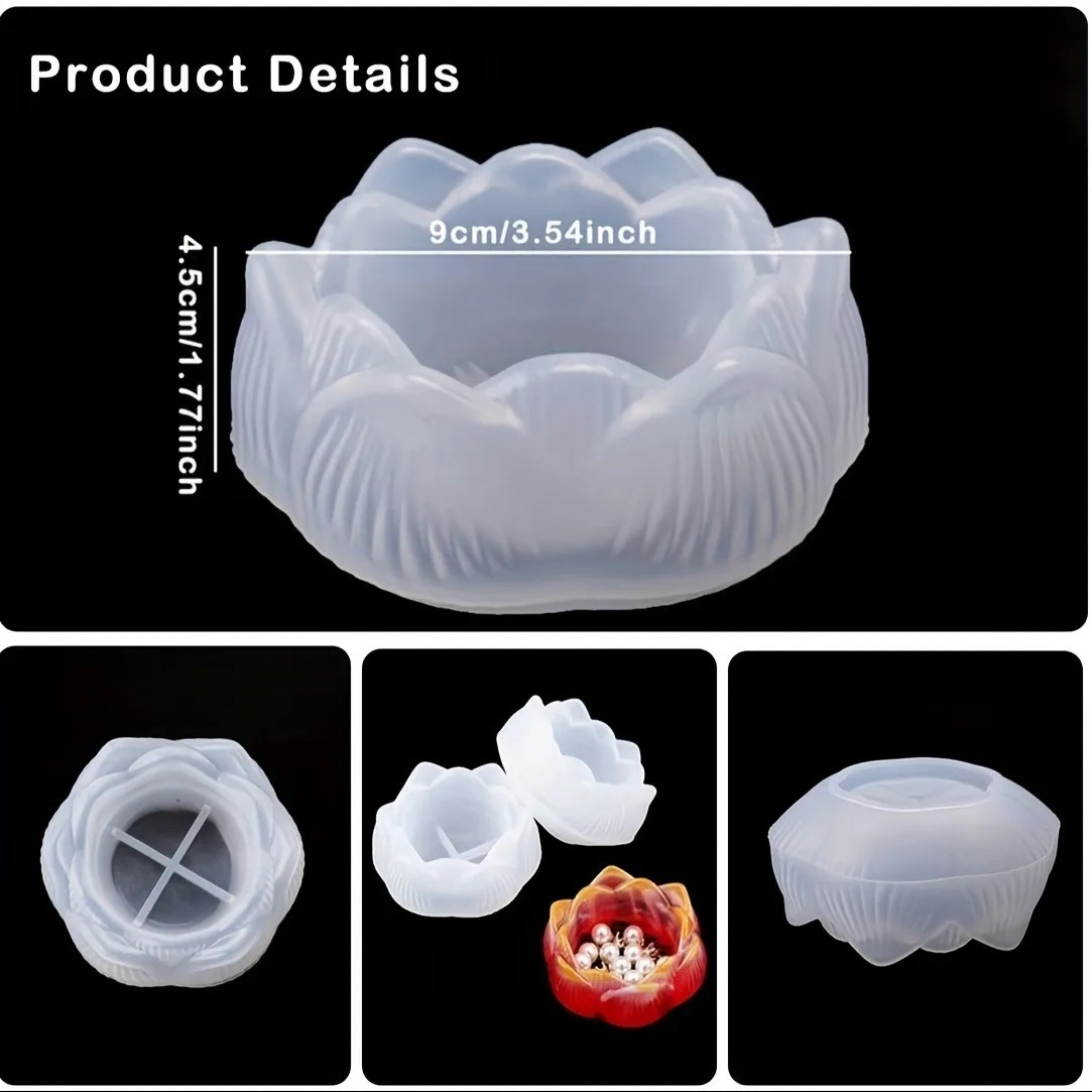 1pc DIY Lotus Flower Silicone  - Dried Flower Pressed บทวิจารณ์และราคา