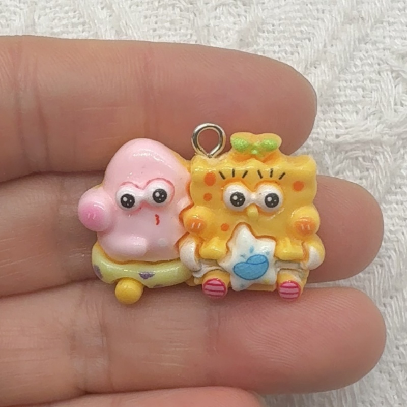 10pcs cartoon resin pendant, D - Resin Art Calligraphy บทวิจารณ์และราคา