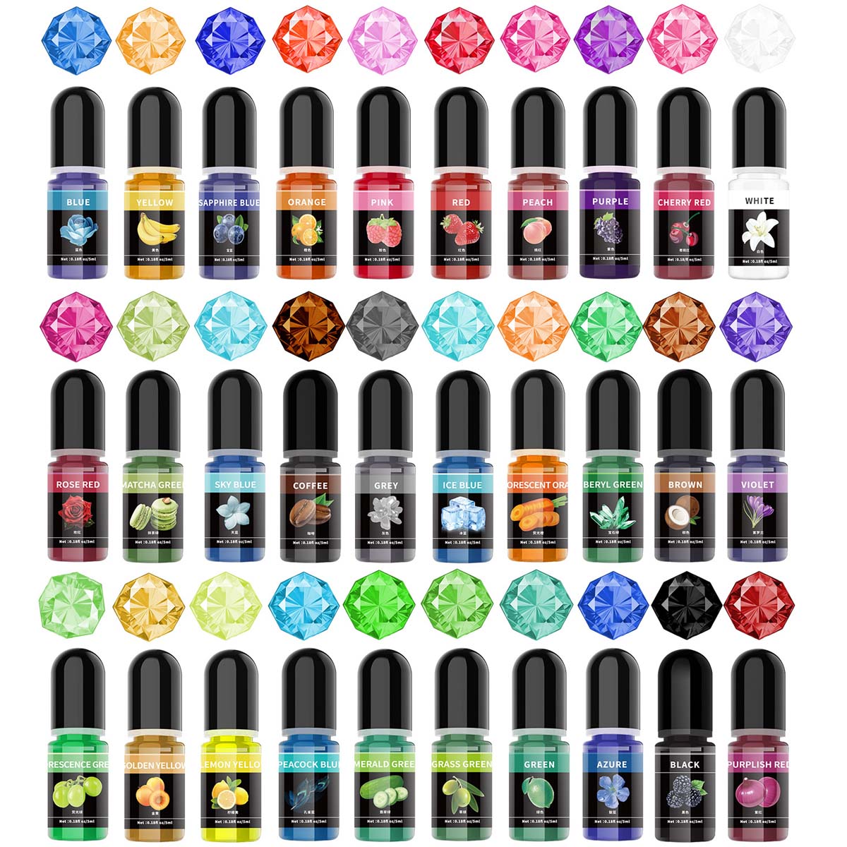 5ml/Bottle Epoxy Resin Pigment - Resin Art And Jewelry บทวิจารณ์และราคา
