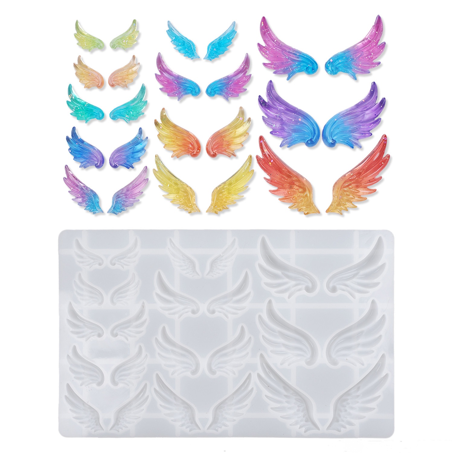 DIY Crystal Resin Mold Angel W - Resin Art Letters บทวิจารณ์และราคา