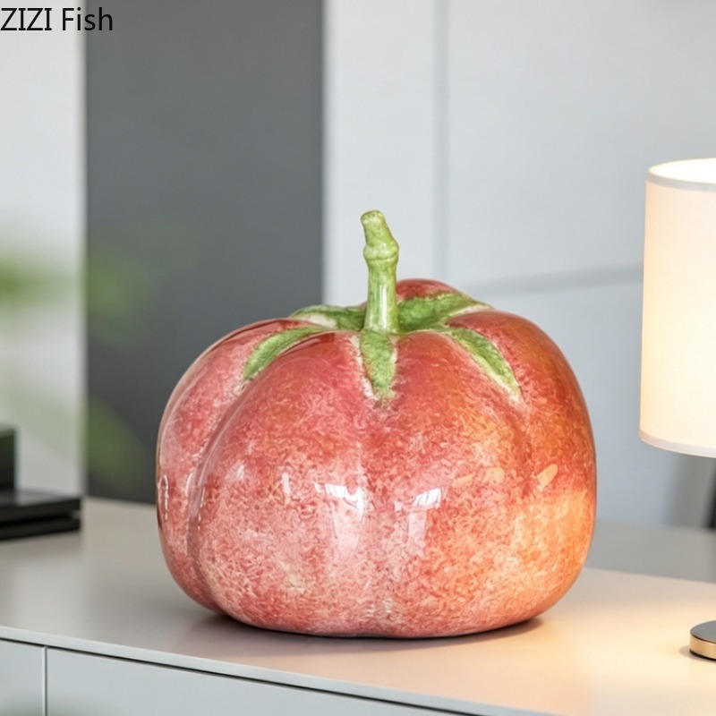 Creative Pink Pumpkin Ornament - Resin Art Aesthetic บทวิจารณ์และราคา