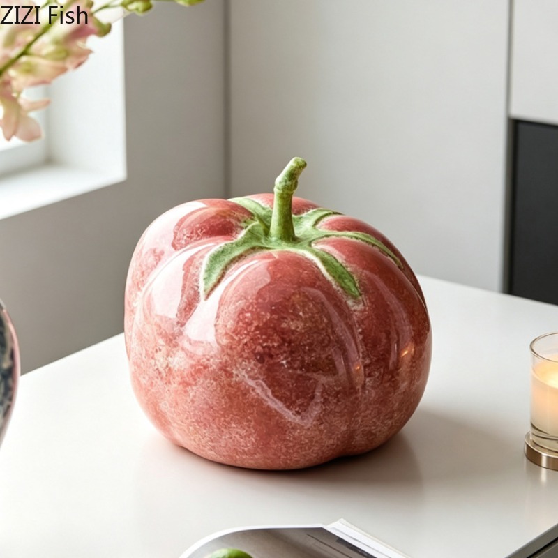 Creative Pink Pumpkin Ornament - Resin Art Aesthetic บทวิจารณ์และราคา