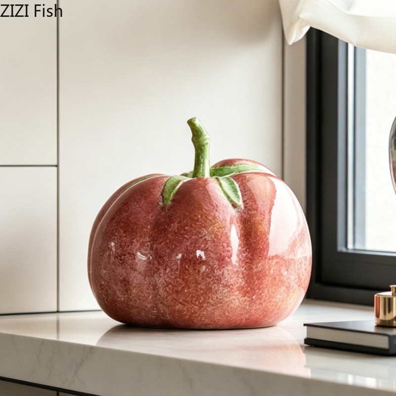 Creative Pink Pumpkin Ornament - Resin Art Aesthetic บทวิจารณ์และราคา