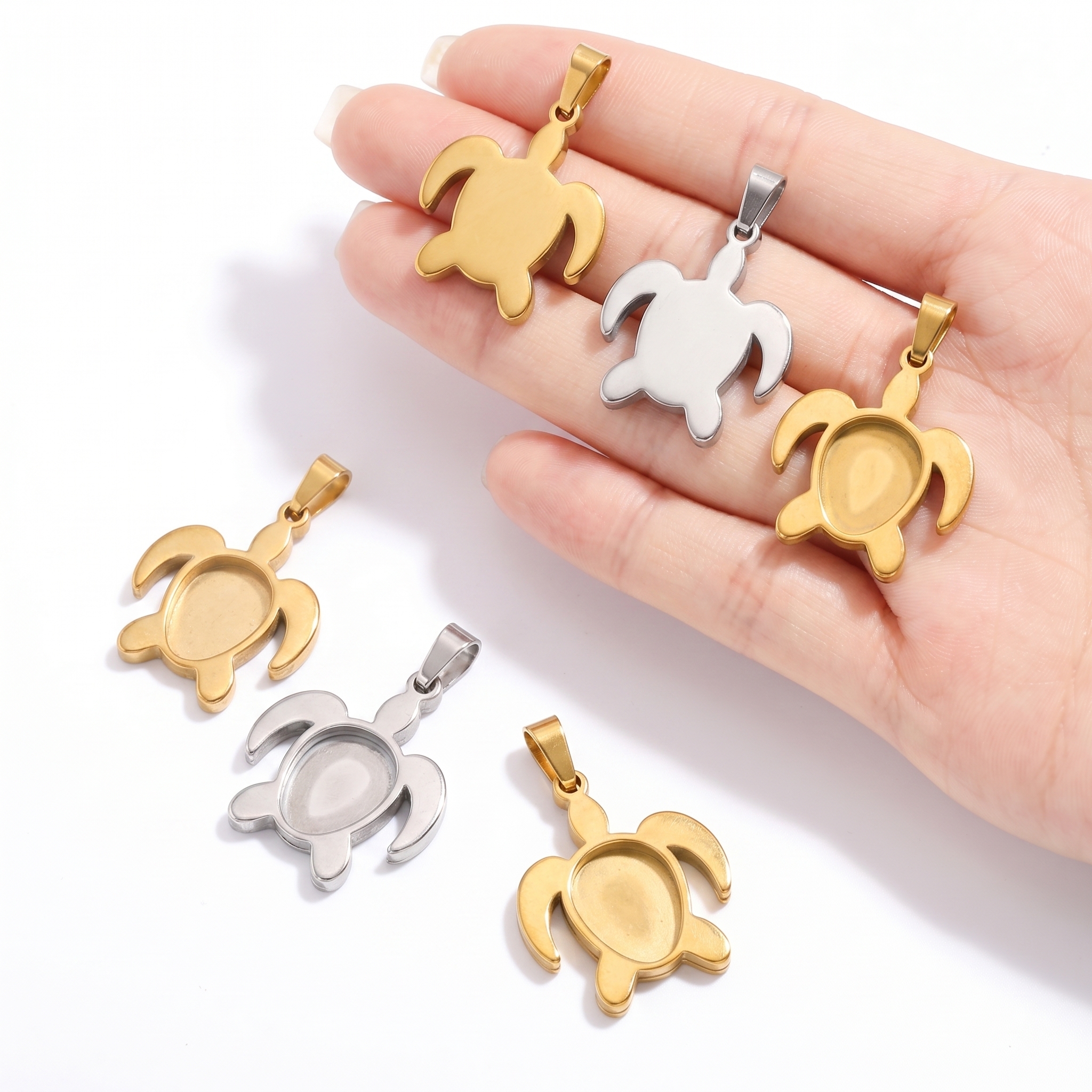5pcs Stainless Steel Turtle Pe - Resin Art Calligraphy บทวิจารณ์และราคา